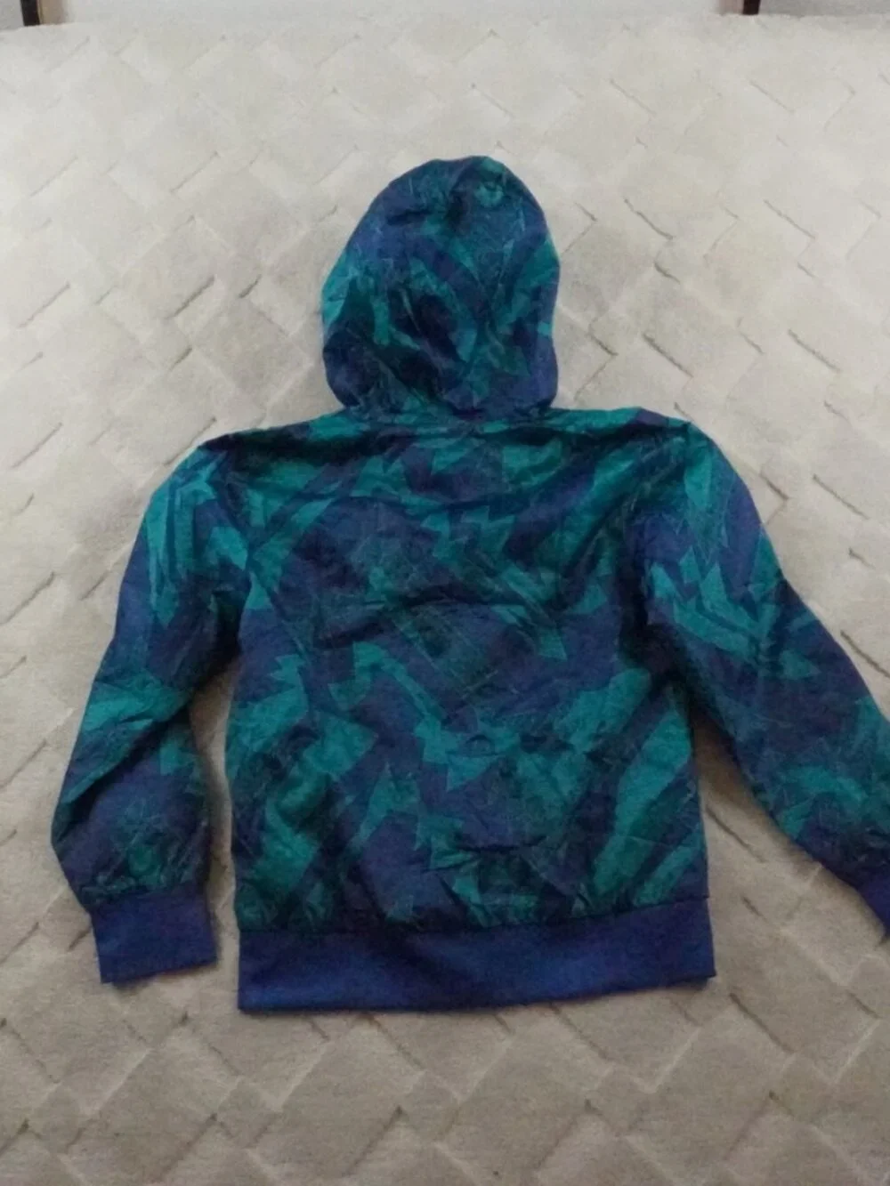 Nike Jordan Hooded Jacket Boys Medium (10-12) Windbreaker Full Zip